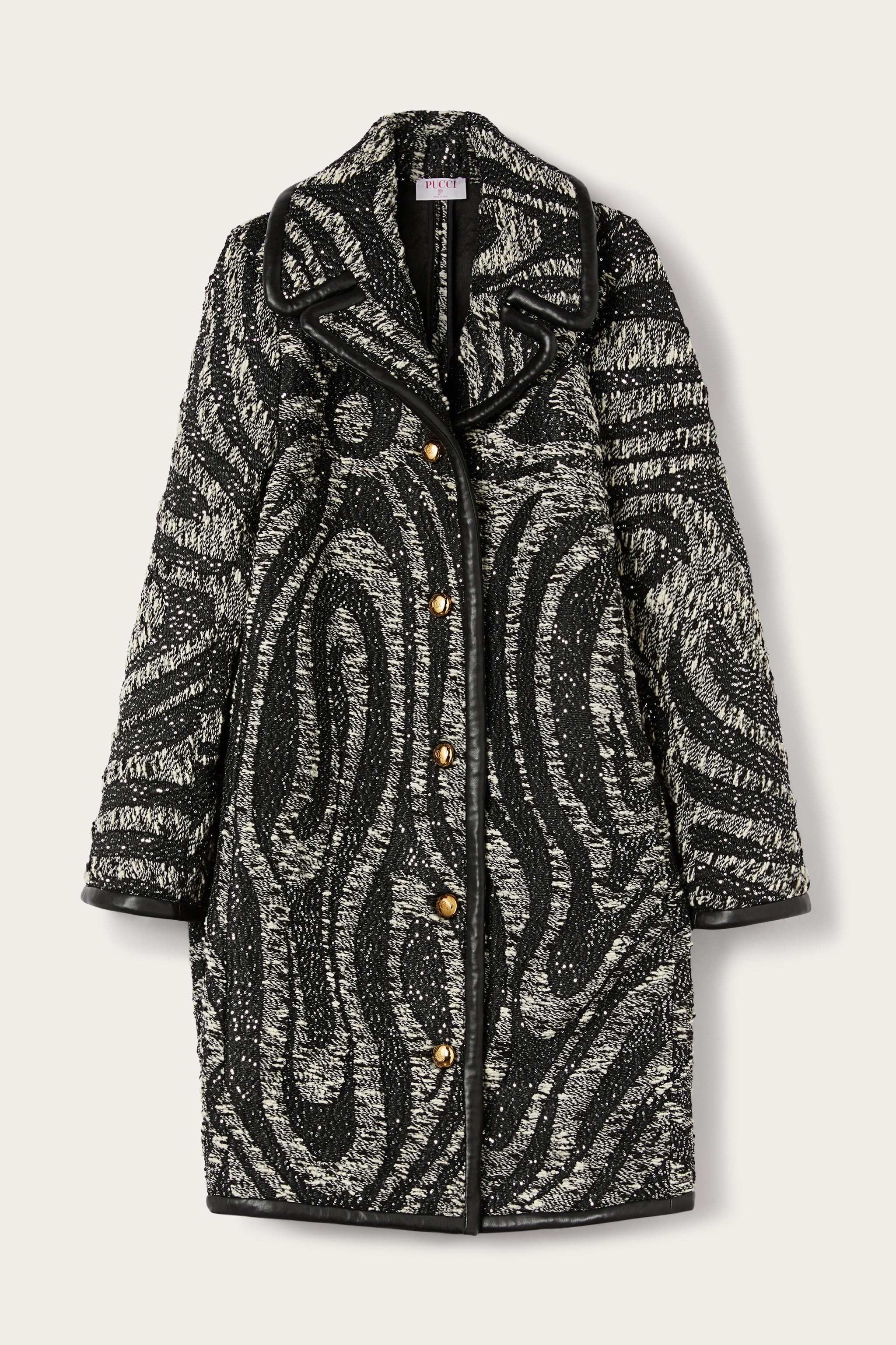 Tweed Coat with Marmo Pattern
 WOMAN Pucci
