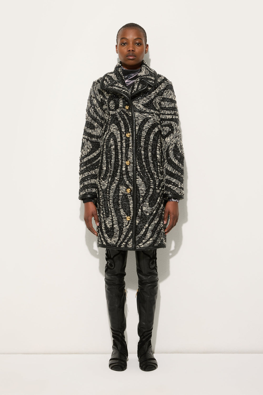 Tweed Coat with Marmo Pattern
 WOMAN Pucci