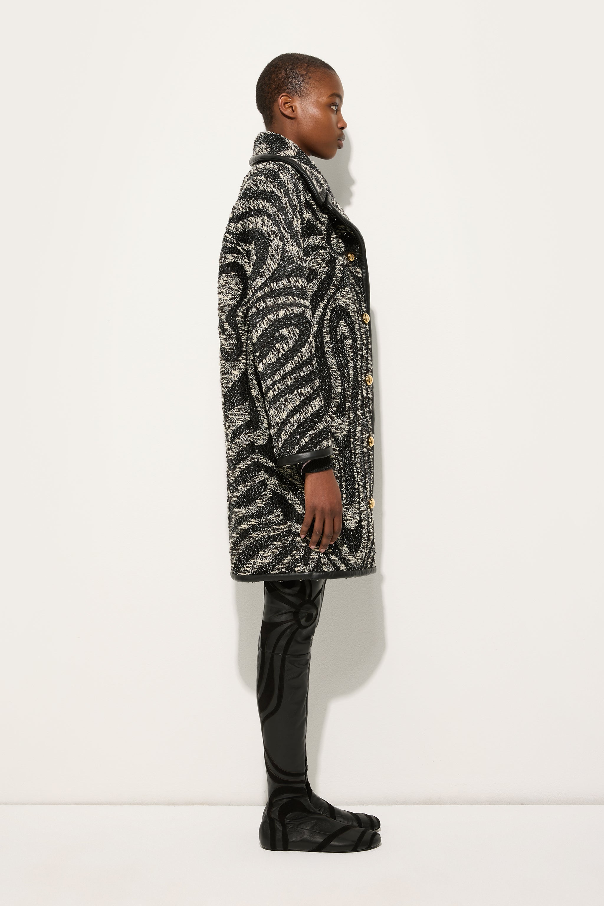 Tweed Coat with Marmo Pattern
 WOMAN Pucci