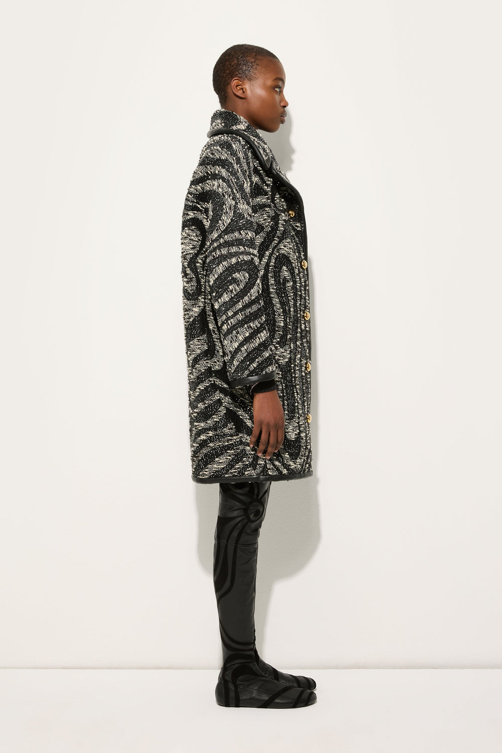Tweed Coat with Marmo Pattern
 WOMAN Pucci