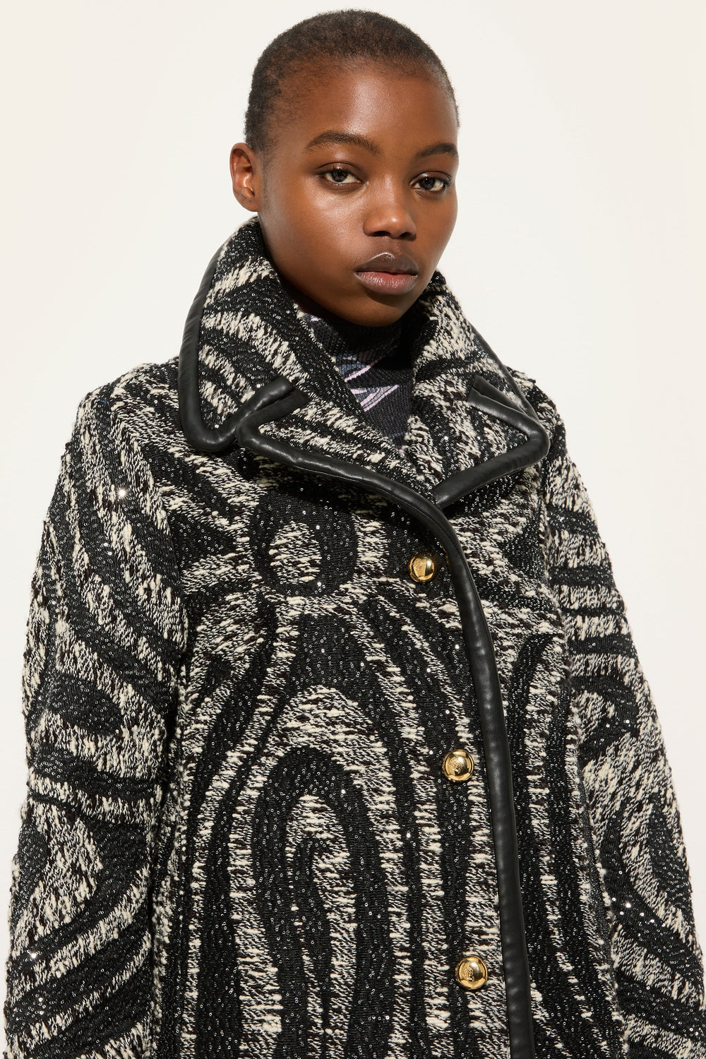 Tweed Coat with Marmo Pattern
 WOMAN Pucci