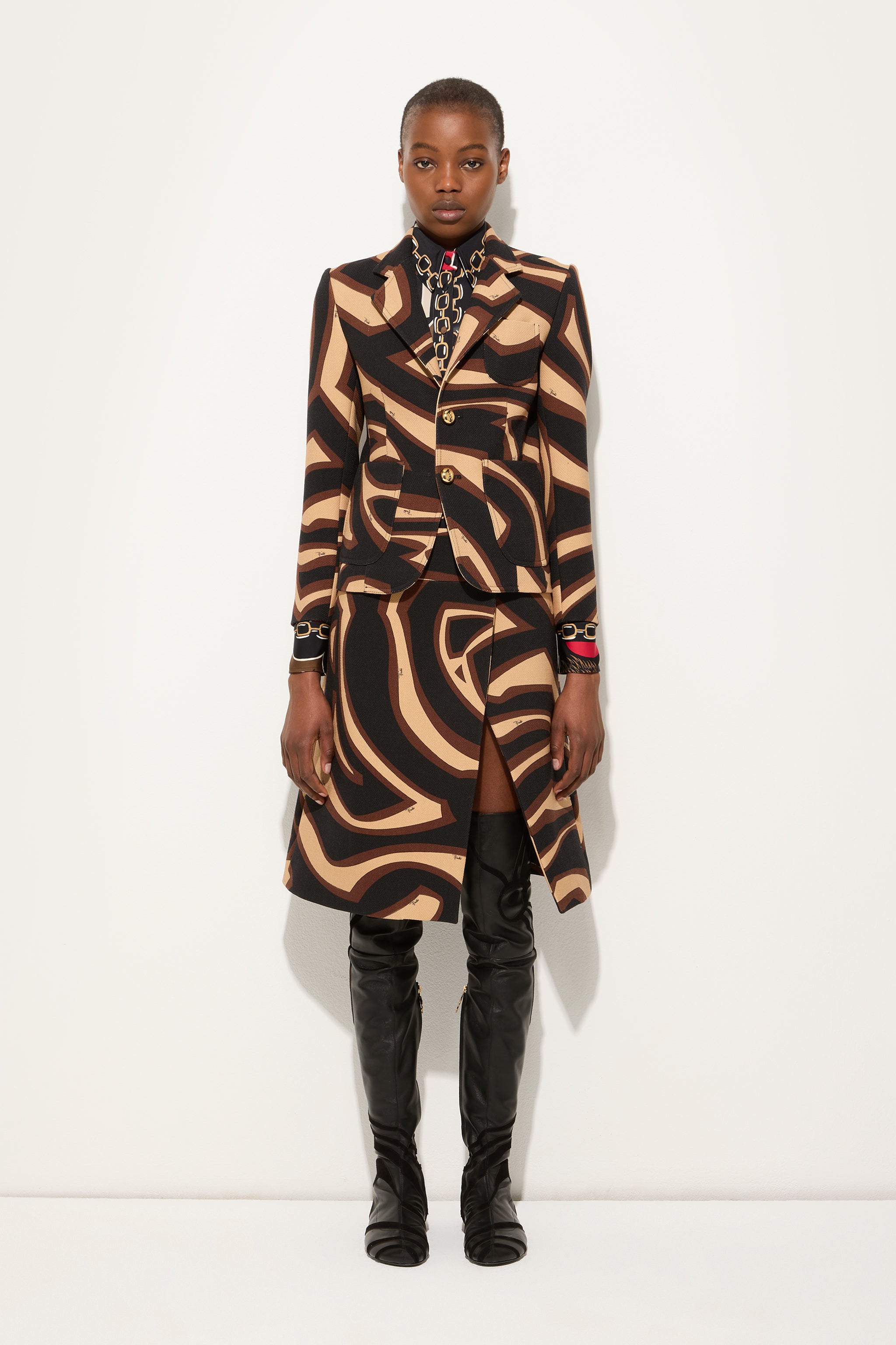 Labirinto Print Grand Poudre Jacket
 WOMAN Pucci