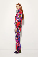 Orchidee Print Velvet Jacket
 WOMAN Pucci
