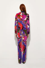 Orchidee Print Velvet Jacket
 WOMAN Pucci
