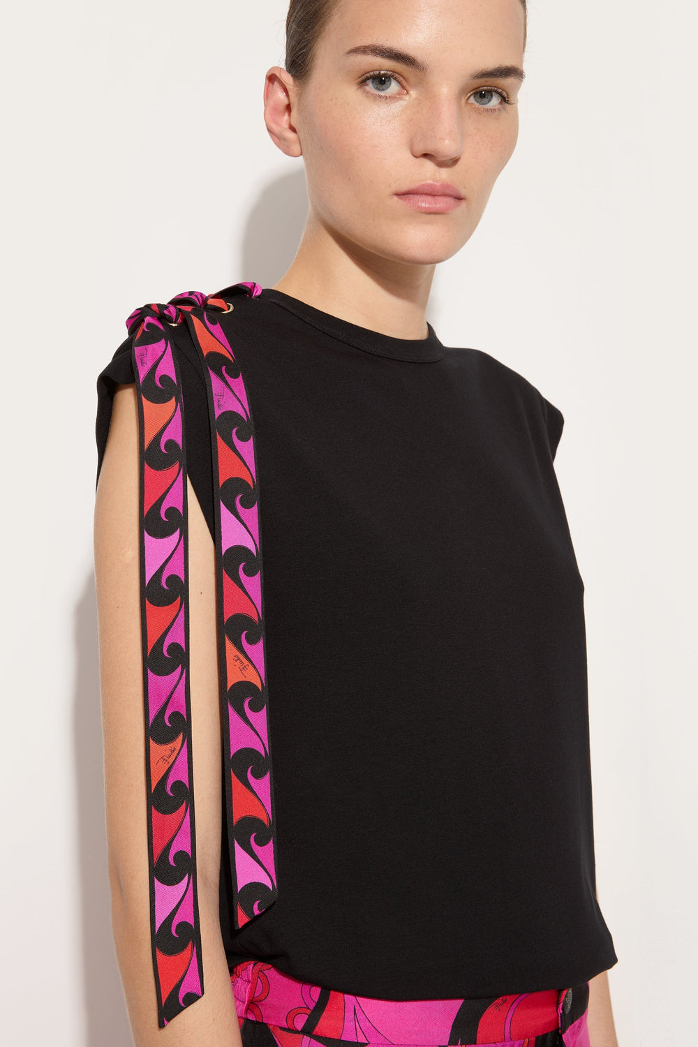 T-shirt with Foulard Detail
 WOMAN Pucci
