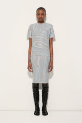 Marmo Print Jersey Lamé T-shirt
 WOMAN Pucci