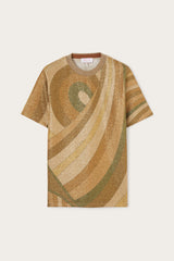 Marmo Print Jersey Lamé T-shirt
 WOMAN Pucci