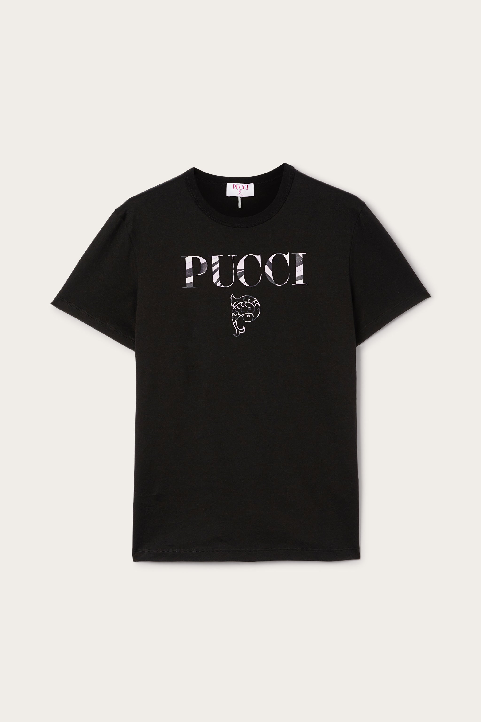 Cotton T-shirt with Pucci Logo
 WOMAN Pucci