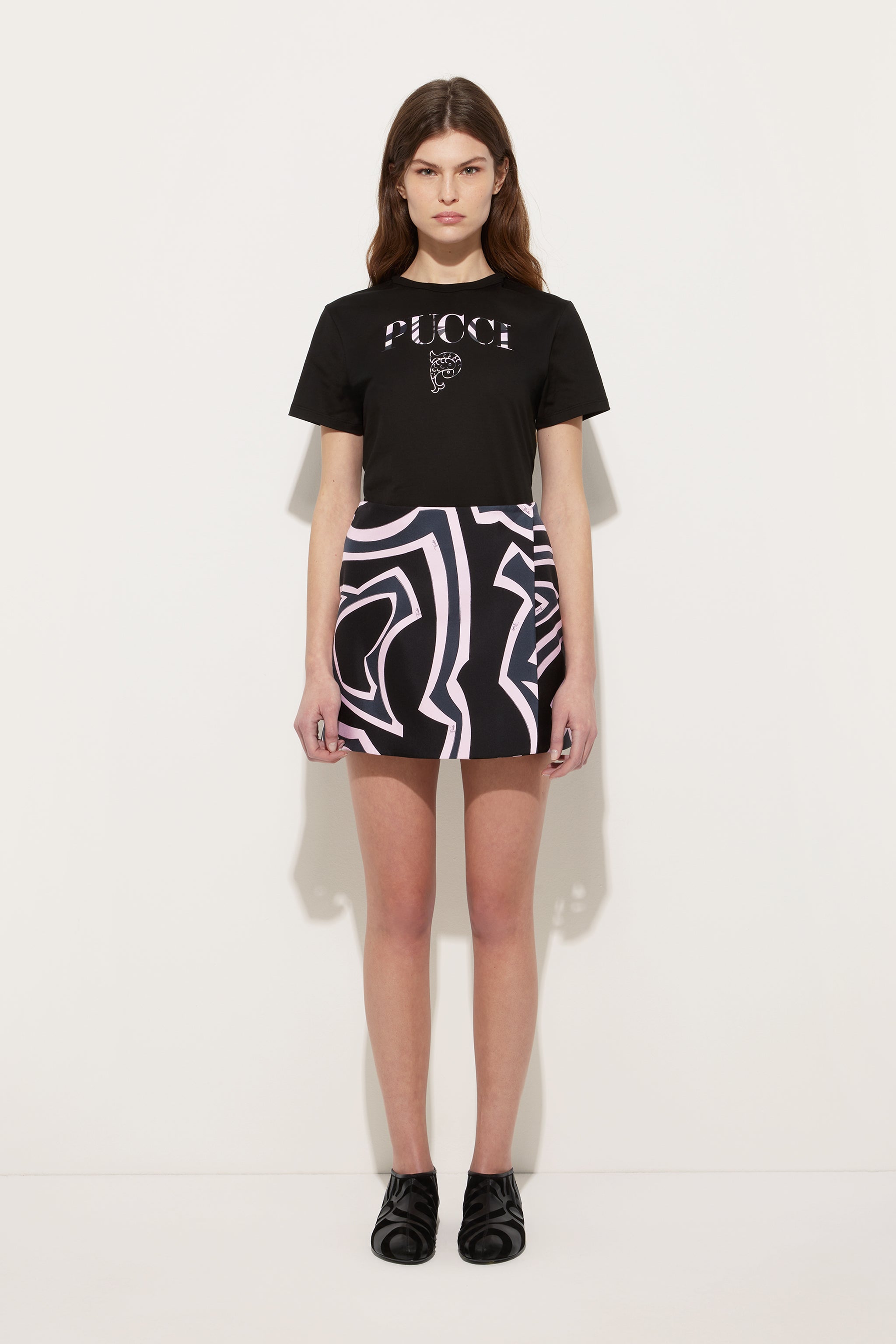 Cotton T-shirt with Pucci Logo
 WOMAN Pucci