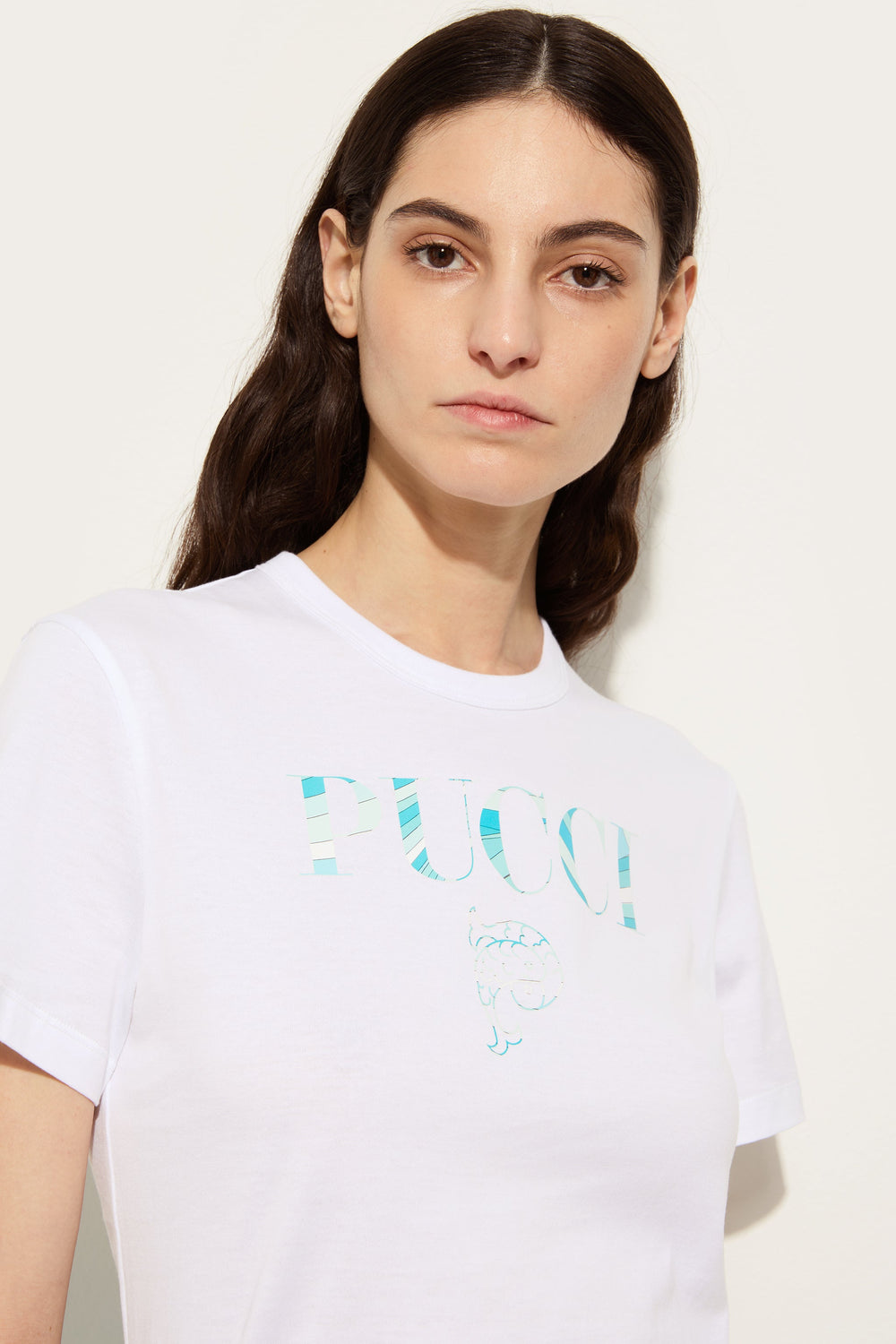 Cotton T-shirt with Pucci Logo
 WOMAN Pucci