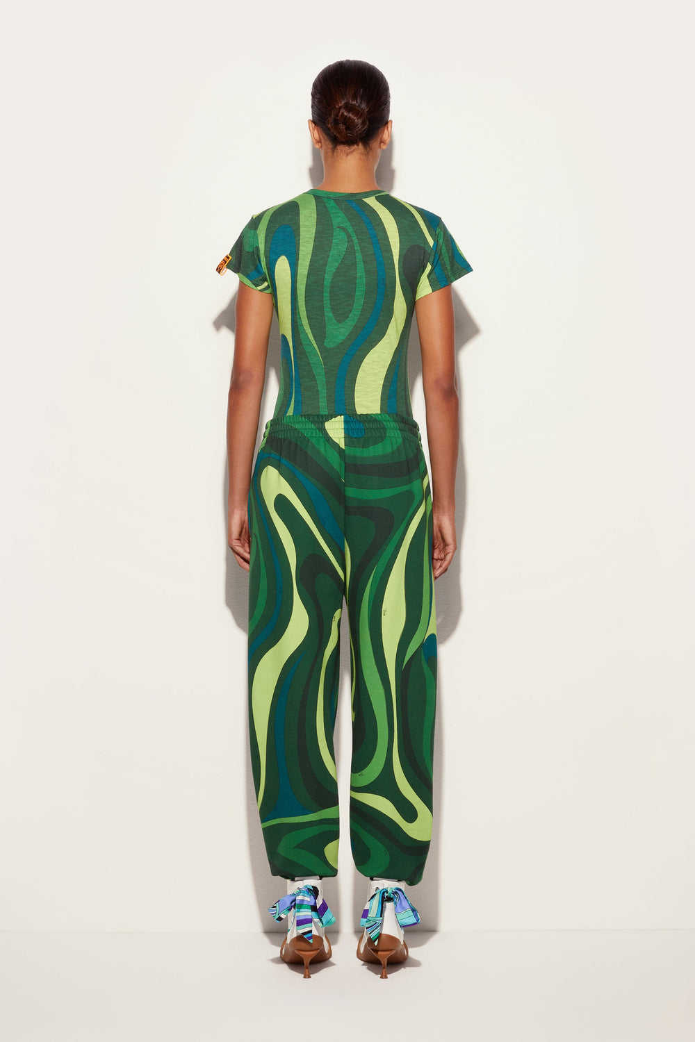 Flamed Jersey T-Shirt with Allover Print
 WOMAN Pucci