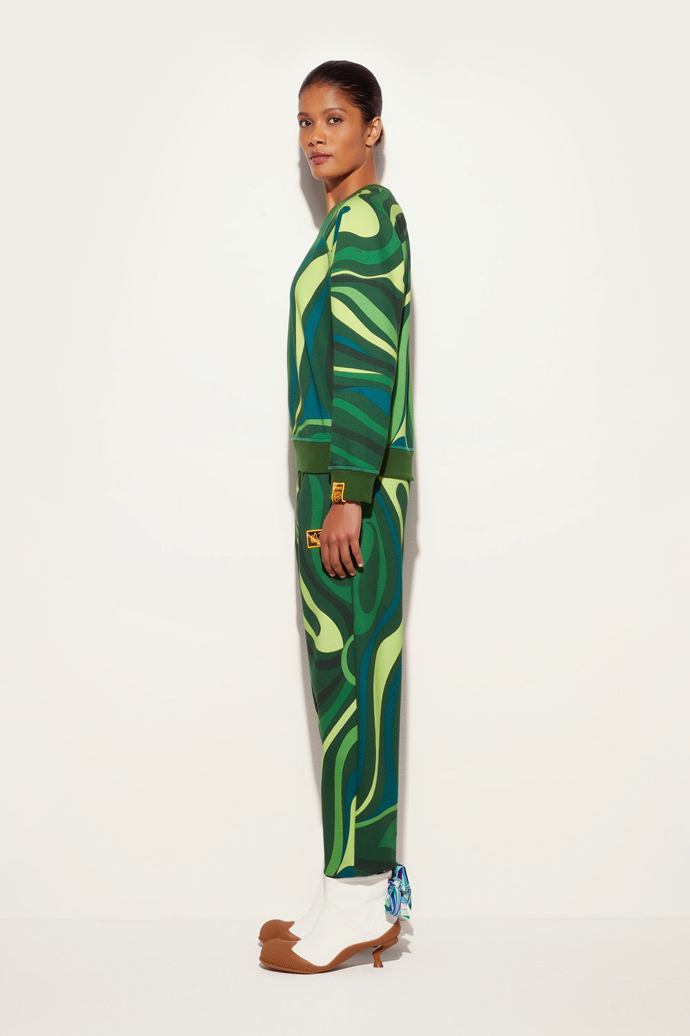 Fleece Sweatshirt Marmo Print
 WOMAN Pucci