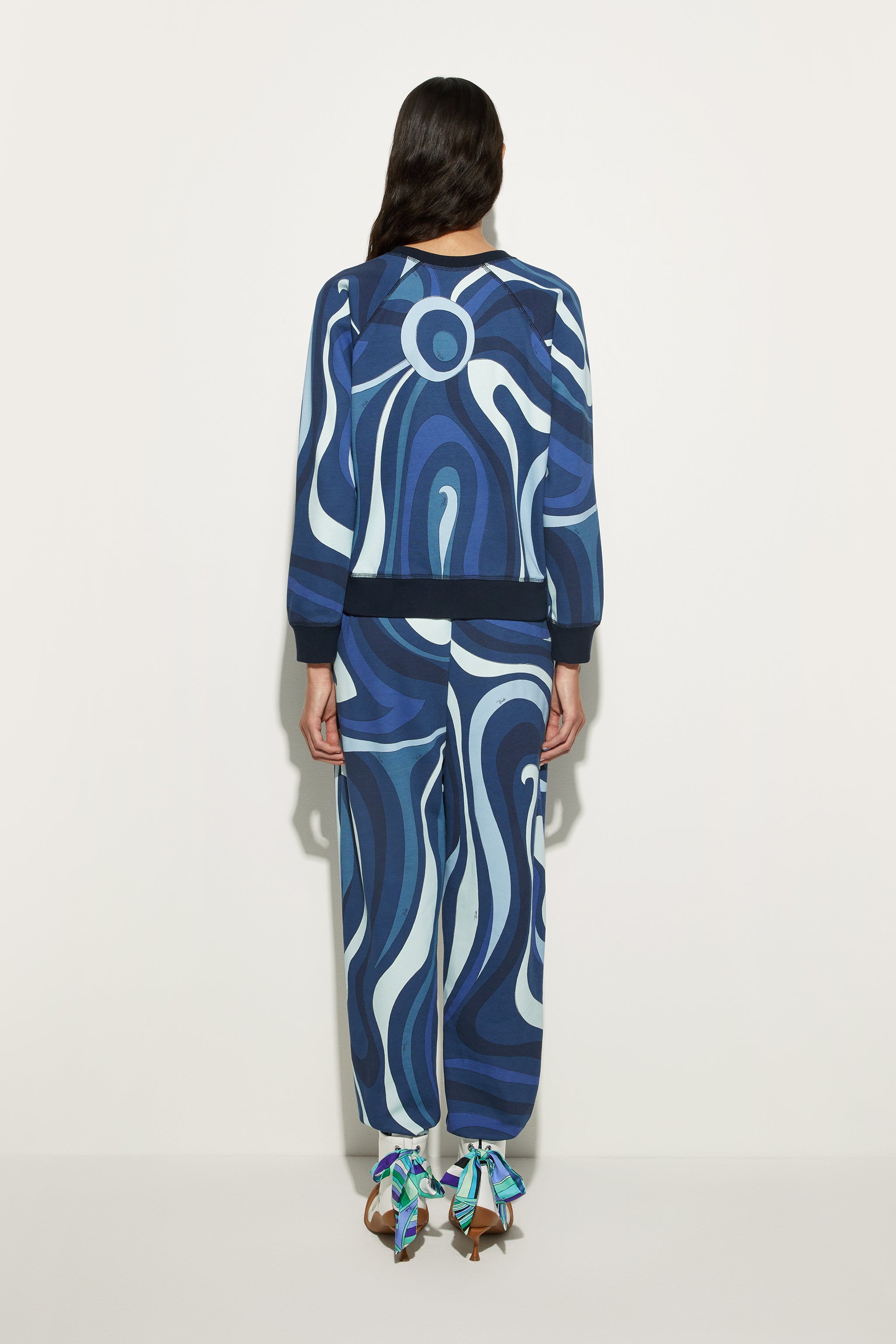 Fleece Sweatshirt Marmo Print
 WOMAN Pucci