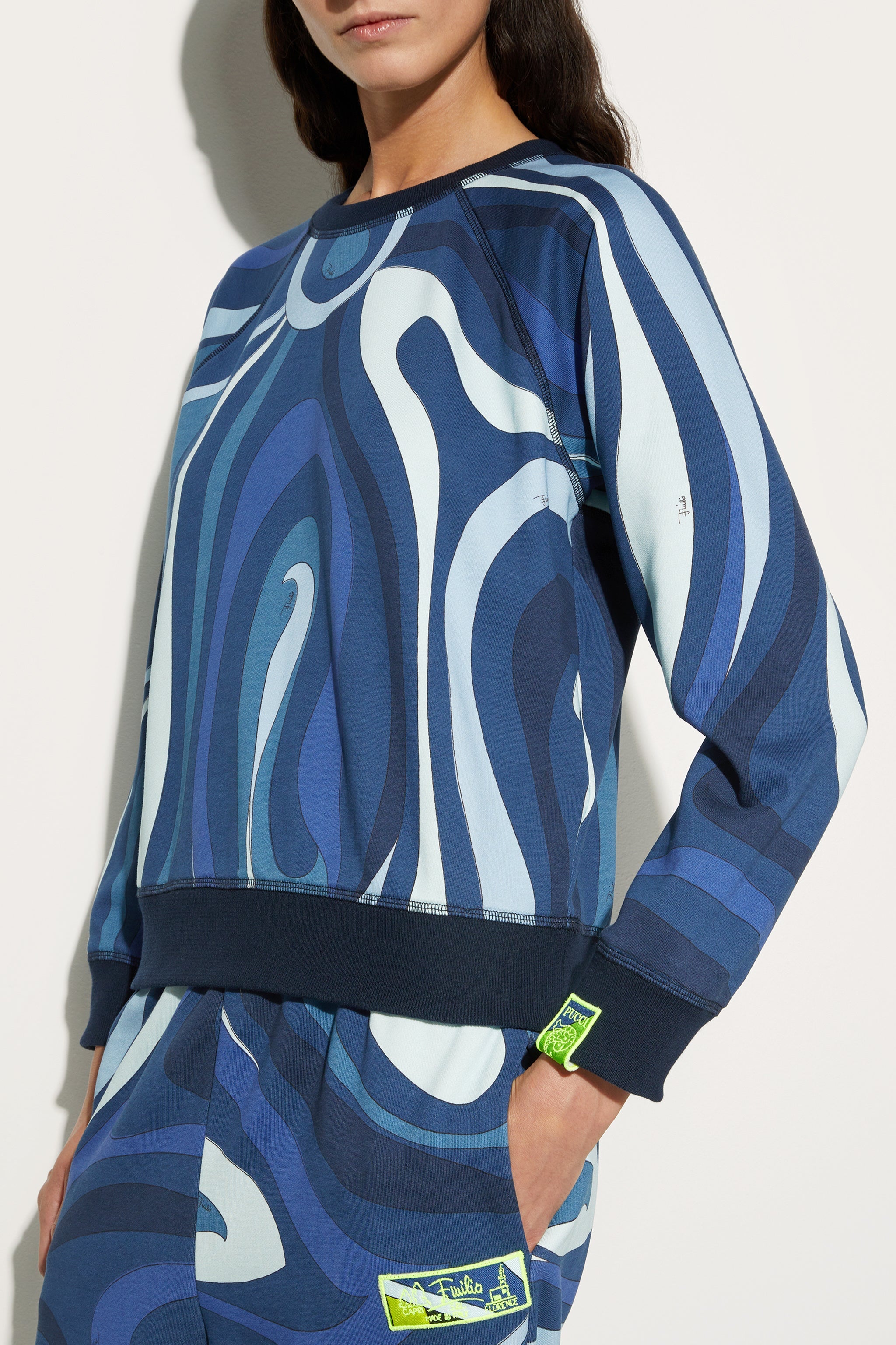 Fleece Sweatshirt Marmo Print
 WOMAN Pucci