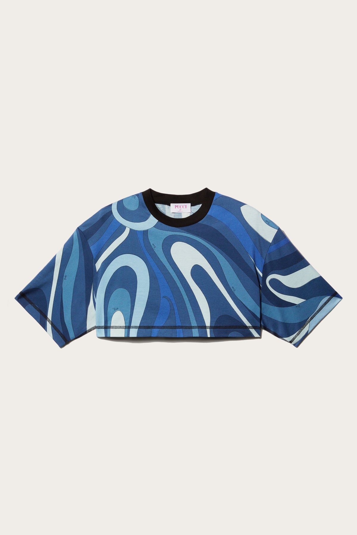 Marmo-Print Cotton T-shirt
 WOMAN Pucci