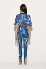 Marmo-Print Cotton T-shirt
 WOMAN Pucci