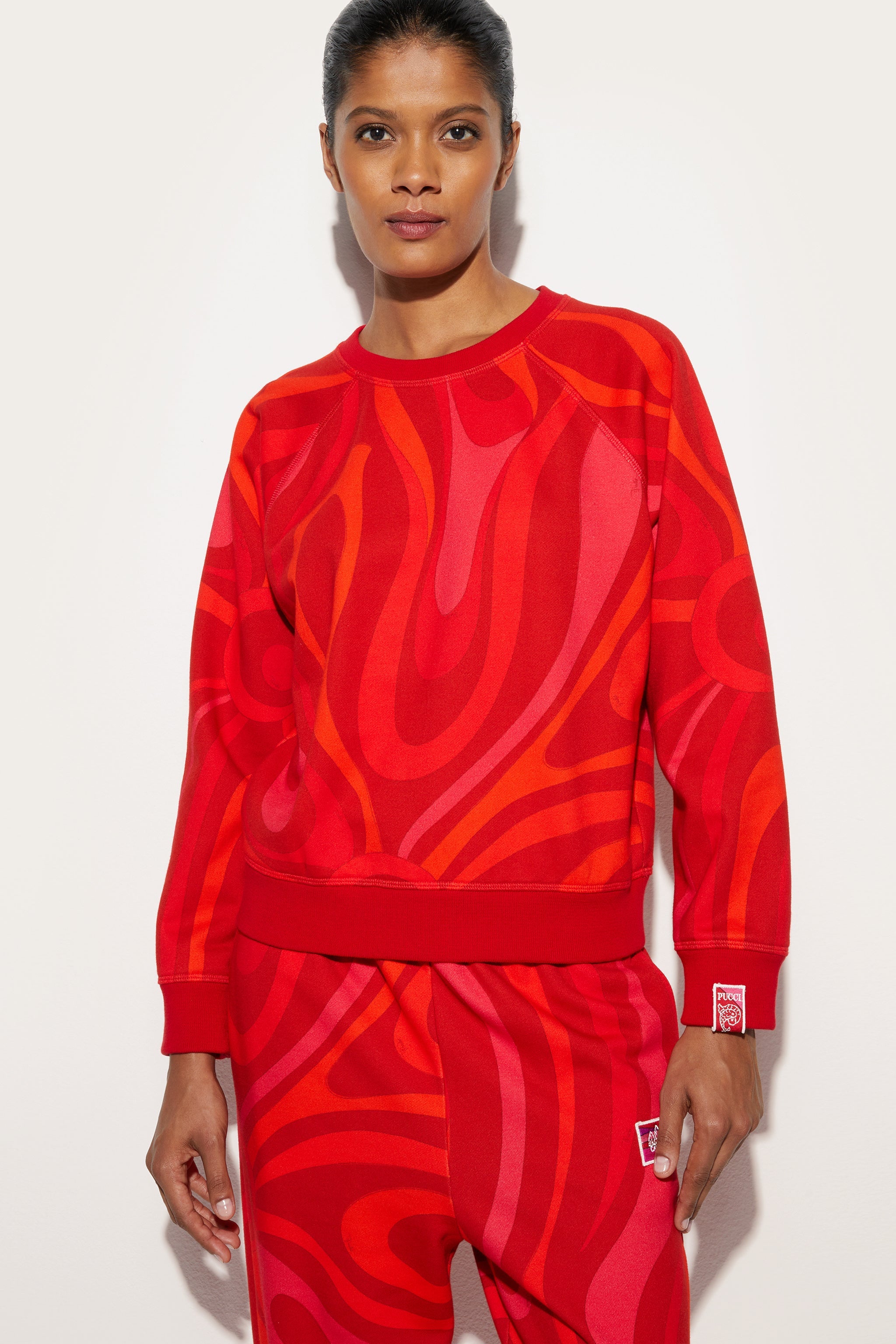 Fleece Sweatshirt Marmo Print
 WOMAN Pucci