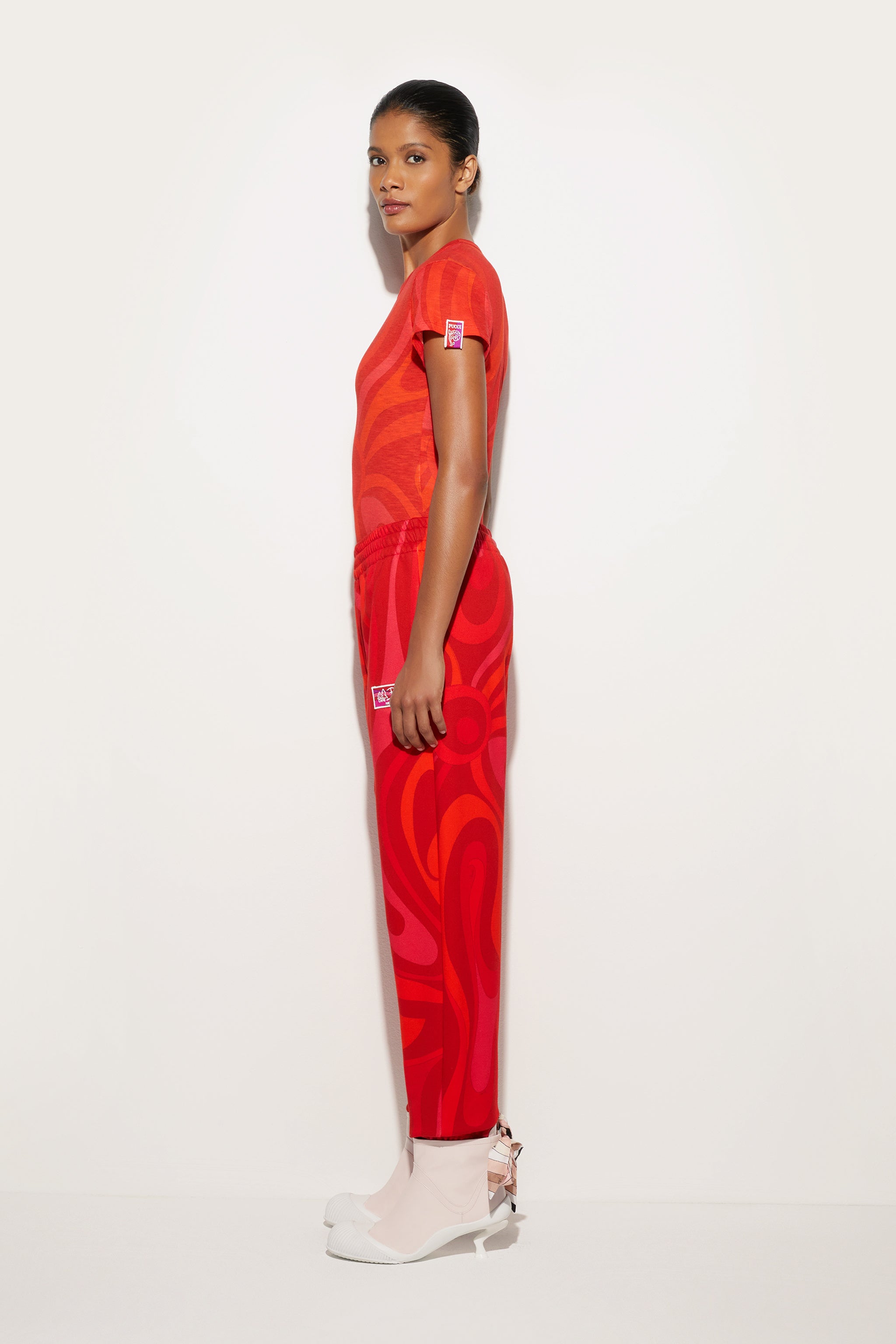 Flamed Jersey T-Shirt with Allover Print
 WOMAN Pucci