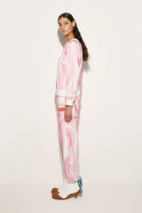 Fleece Sweatshirt Marmo Print
 WOMAN Pucci