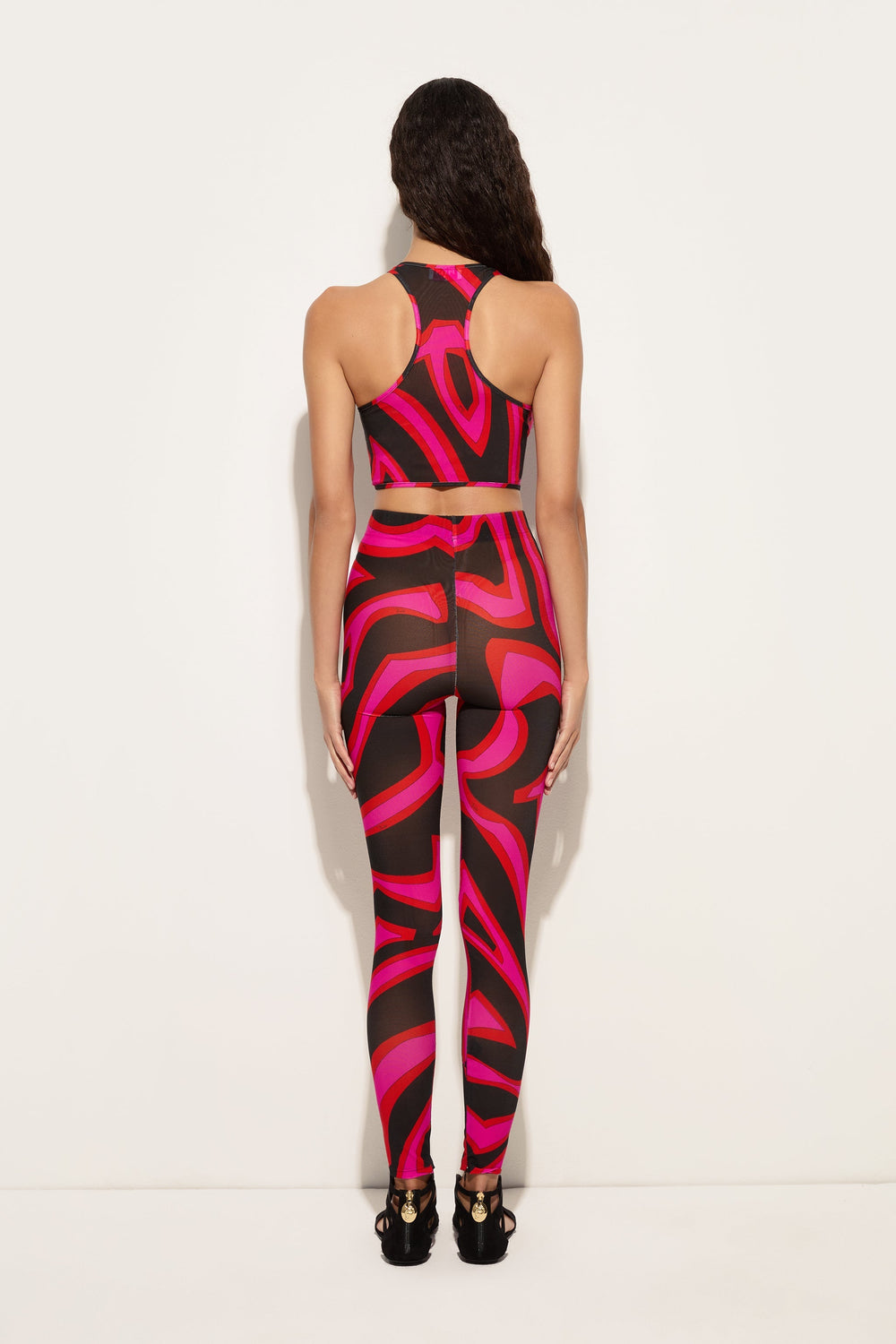 Labirinto Print Ruffle Sleeveless Top
 WOMAN Pucci