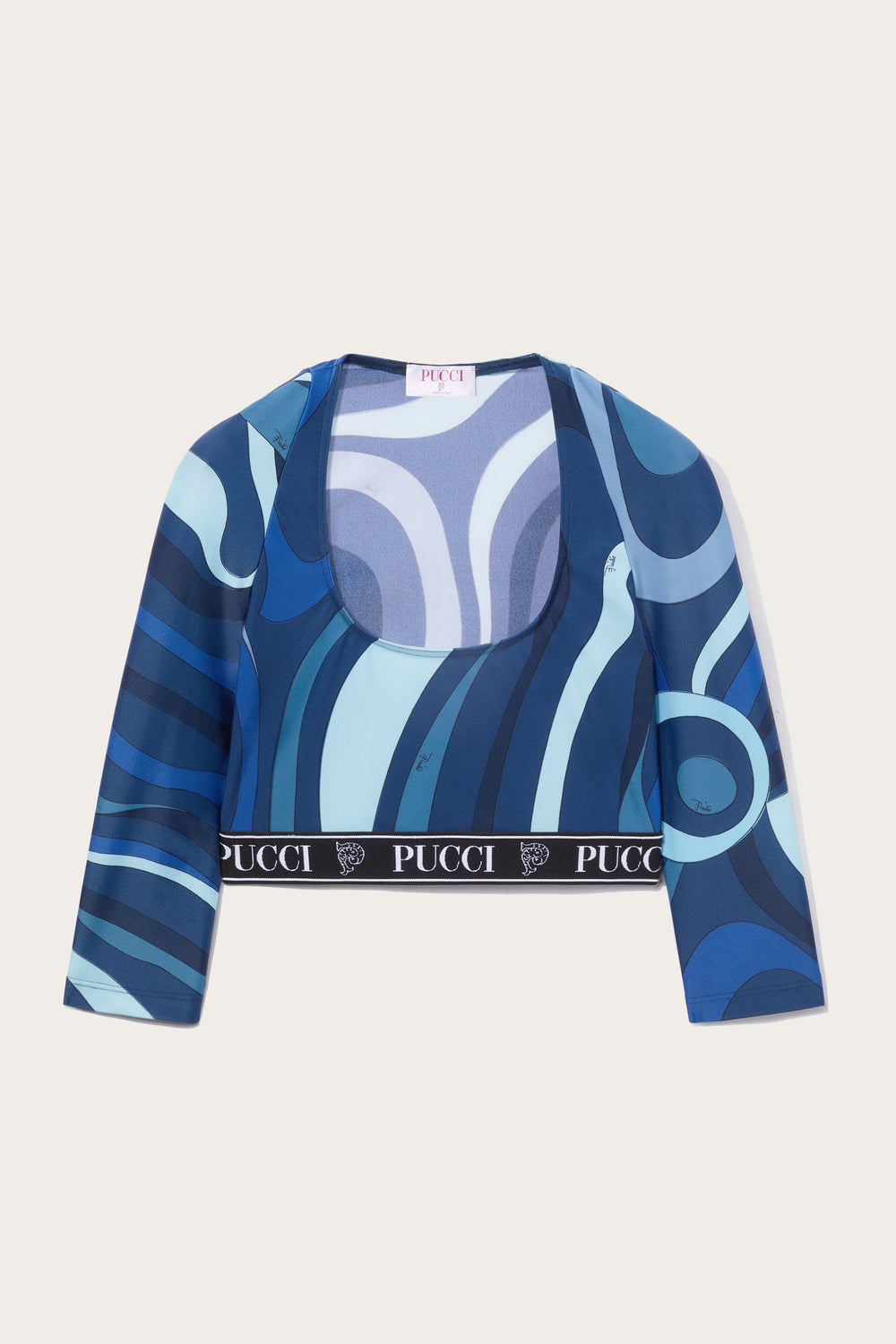 Marmo-Print Crop Top
 WOMAN Pucci