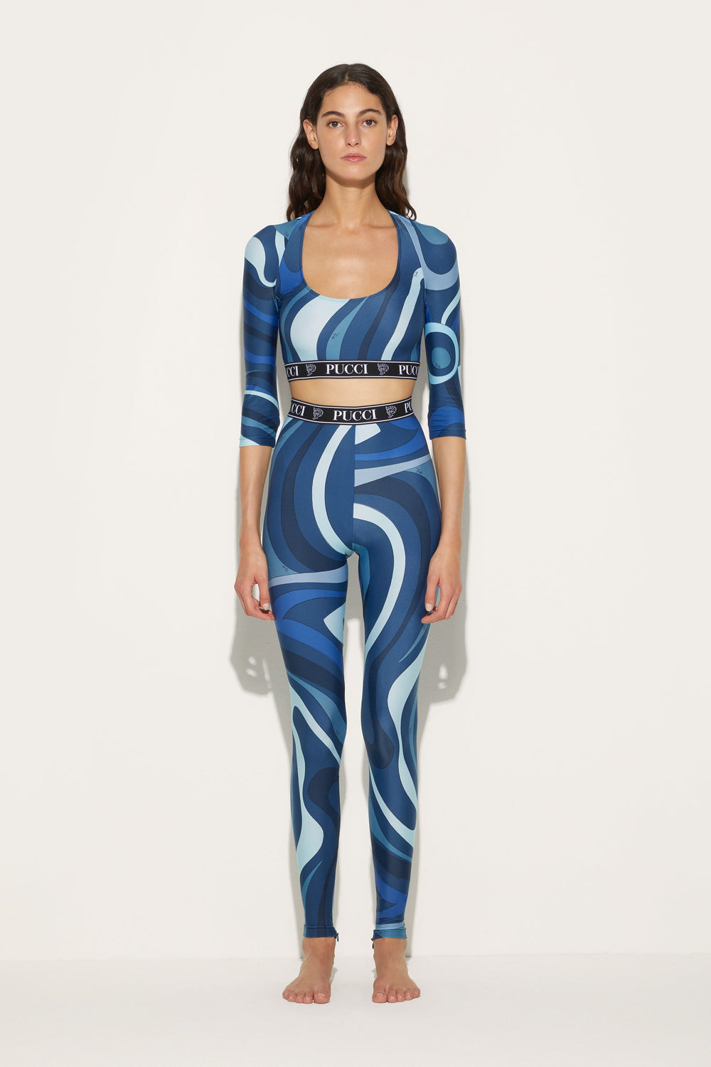 Marmo-Print Crop Top
 WOMAN Pucci