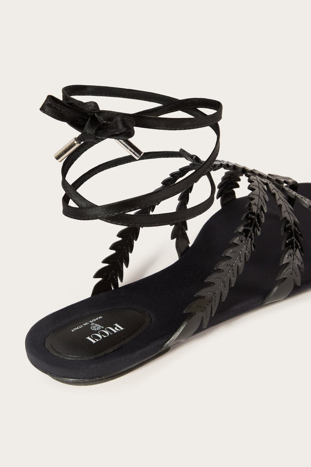 Feather-Embellished Sandals
 WOMAN Pucci
