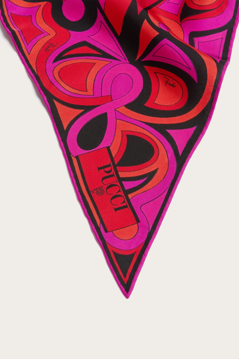 Mixed Print Silk Triangle Scarf
 WOMAN Pucci