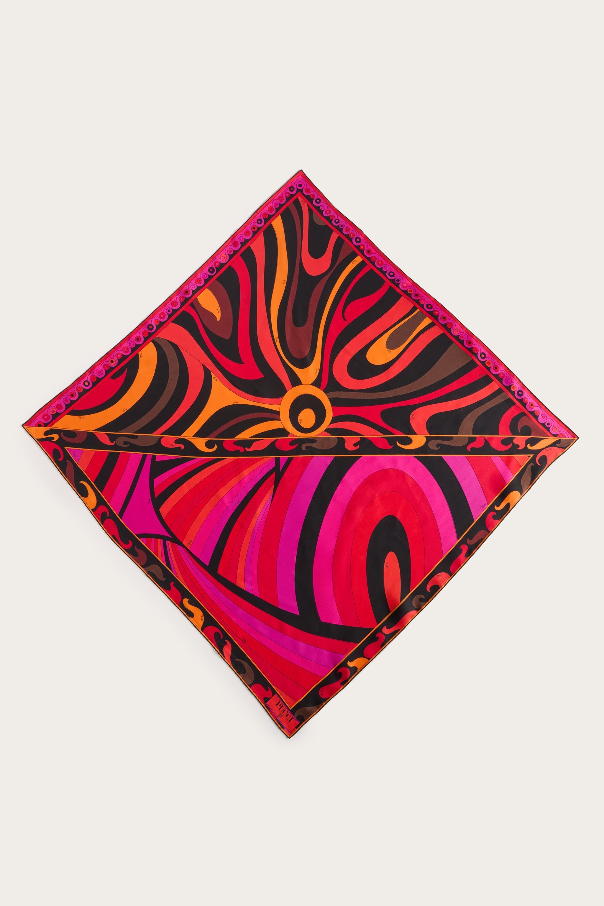 Iride and Marmo Print Silk Carrè
 WOMAN Pucci