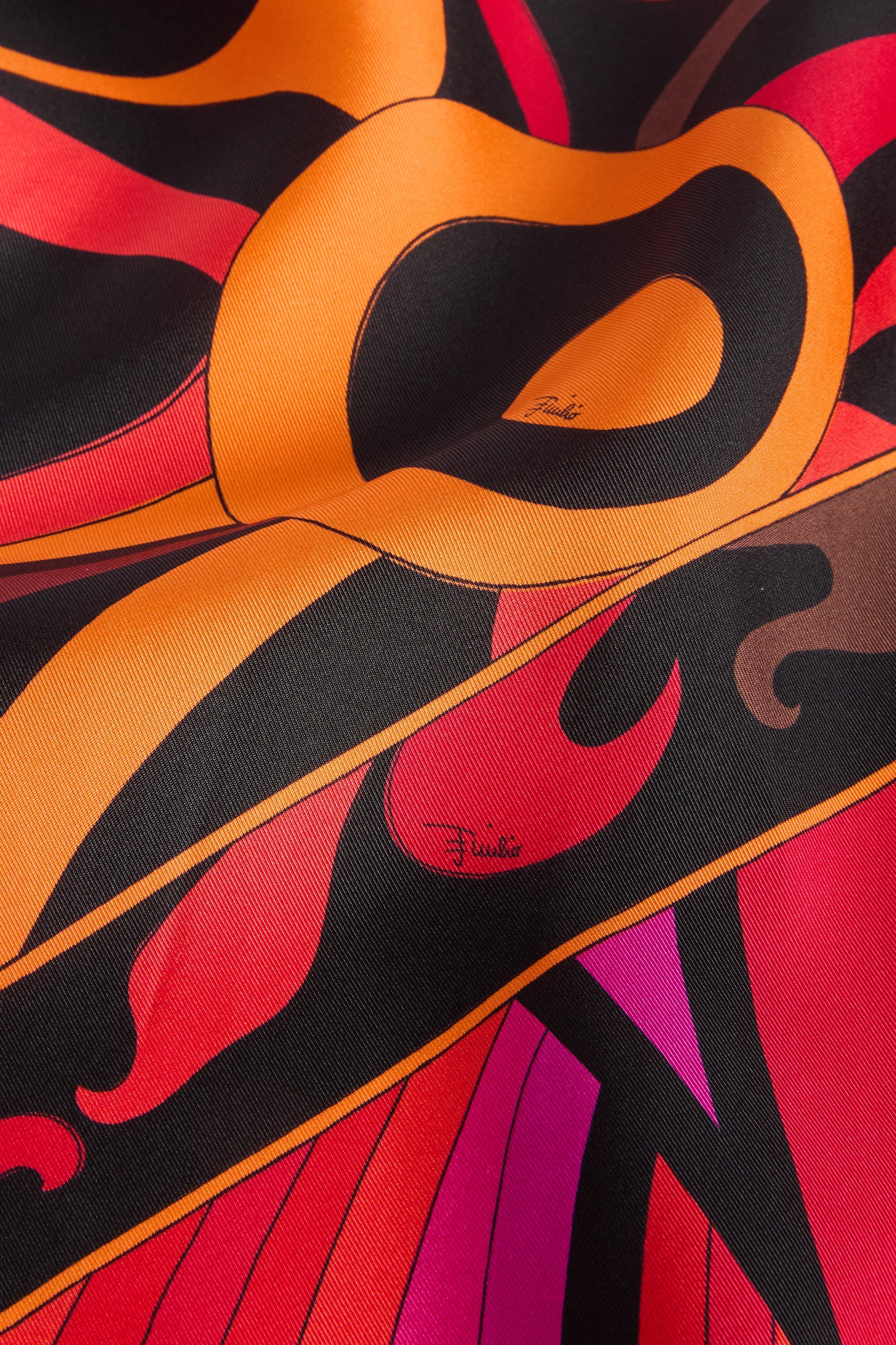 Iride and Marmo Print Silk Carrè
 WOMAN Pucci