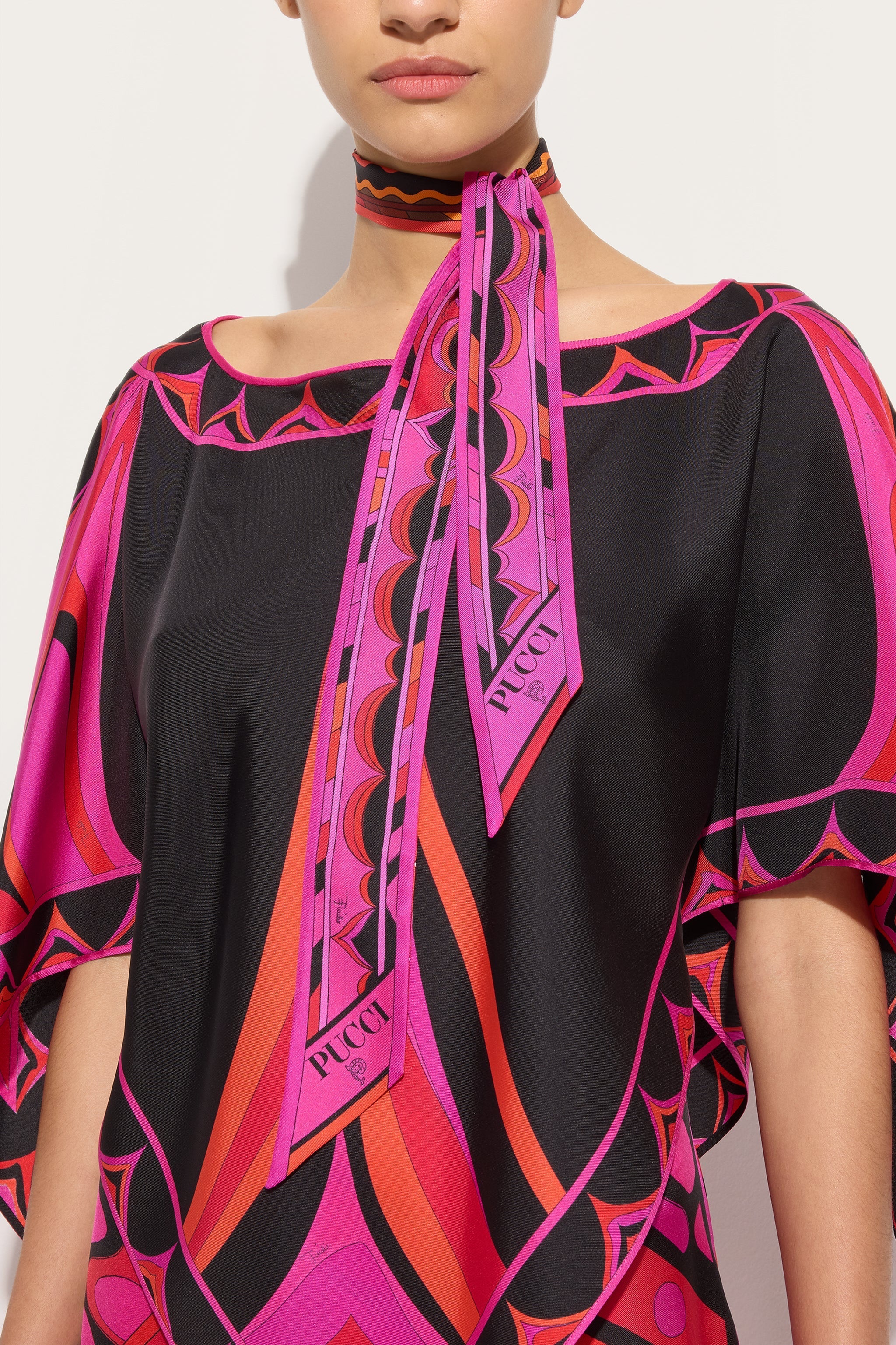 Mixed Print Silk Twill
 WOMAN Pucci