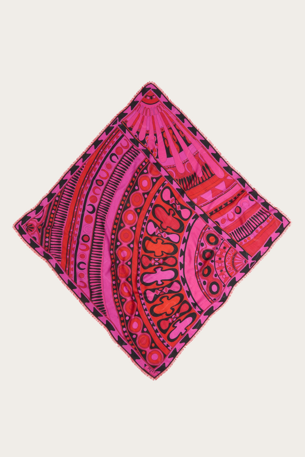 Soleil Print Wool and Silk Pashmina
 WOMAN Pucci