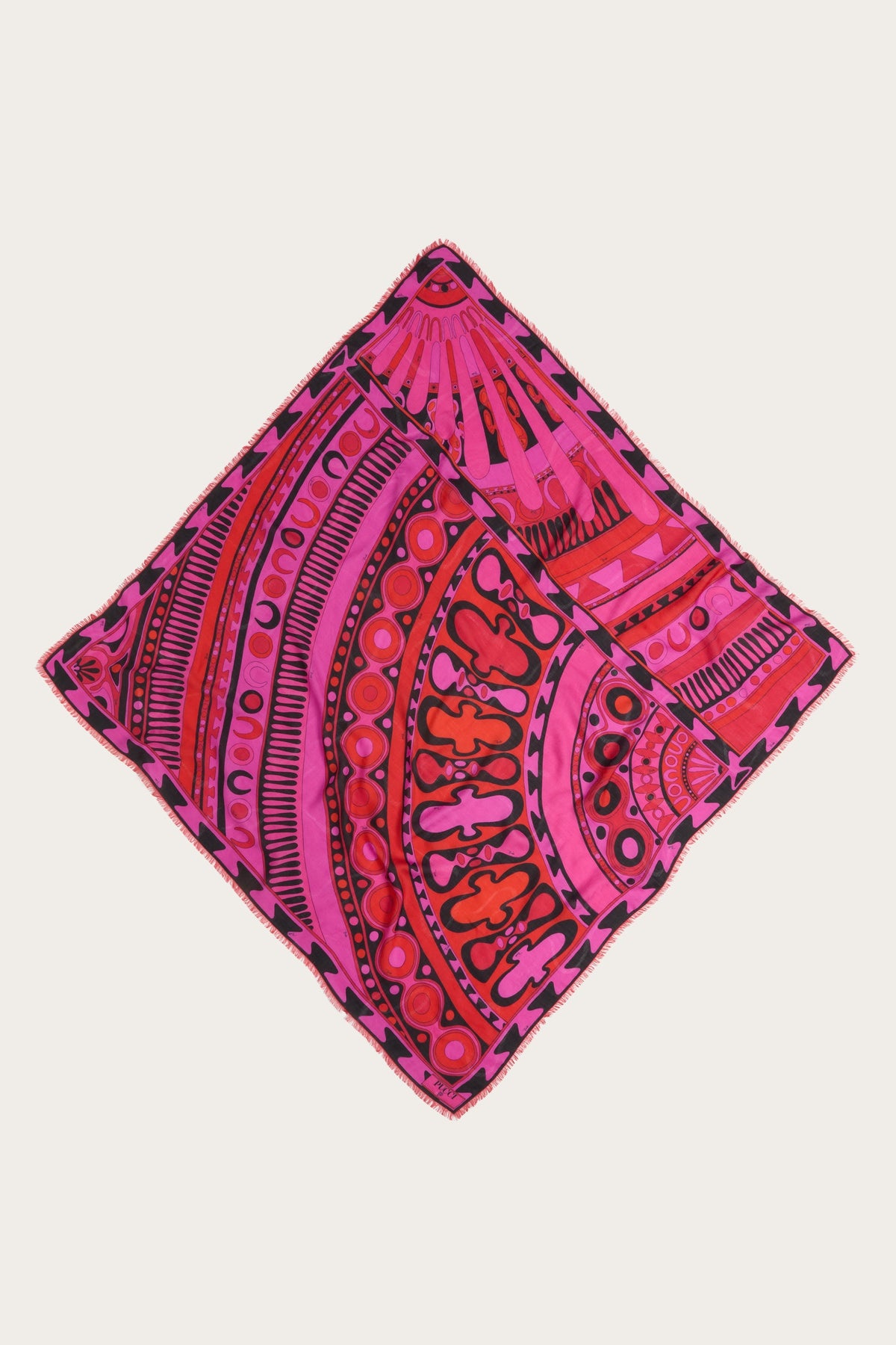 Soleil Print Wool and Silk Pashmina
 WOMAN Pucci