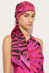 Labirinto Print Silk Triangle Scarf
 WOMAN Pucci