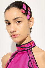 Orchidee Print Hair Clip Set
 WOMAN Pucci