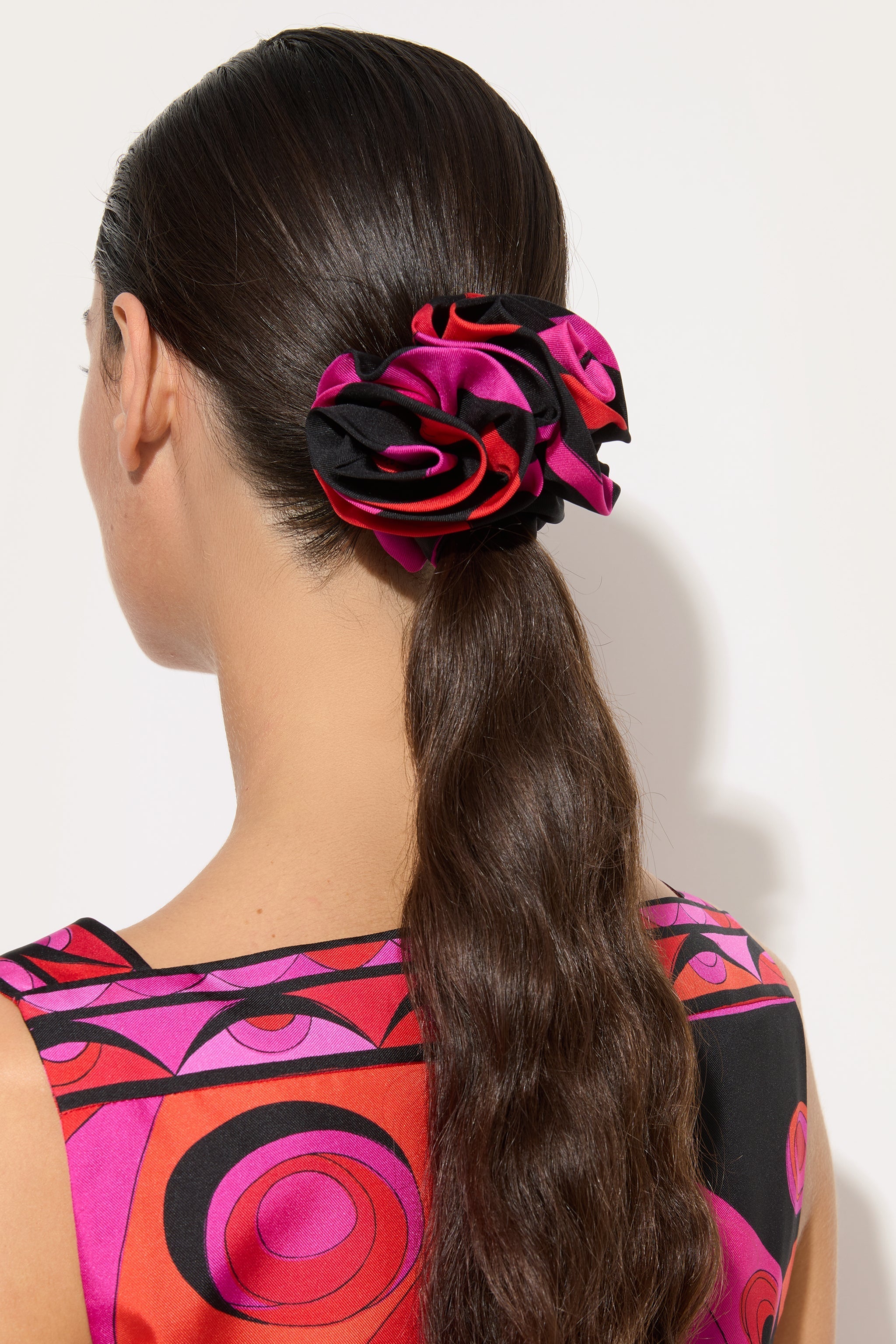 Silk Hair Tie with Rose Detail
 WOMAN Pucci