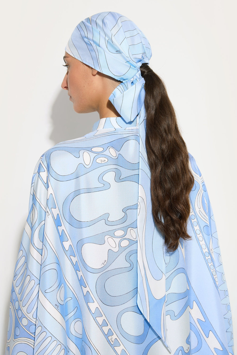 Marmo Print Silk Bandana Hat
 WOMAN Pucci