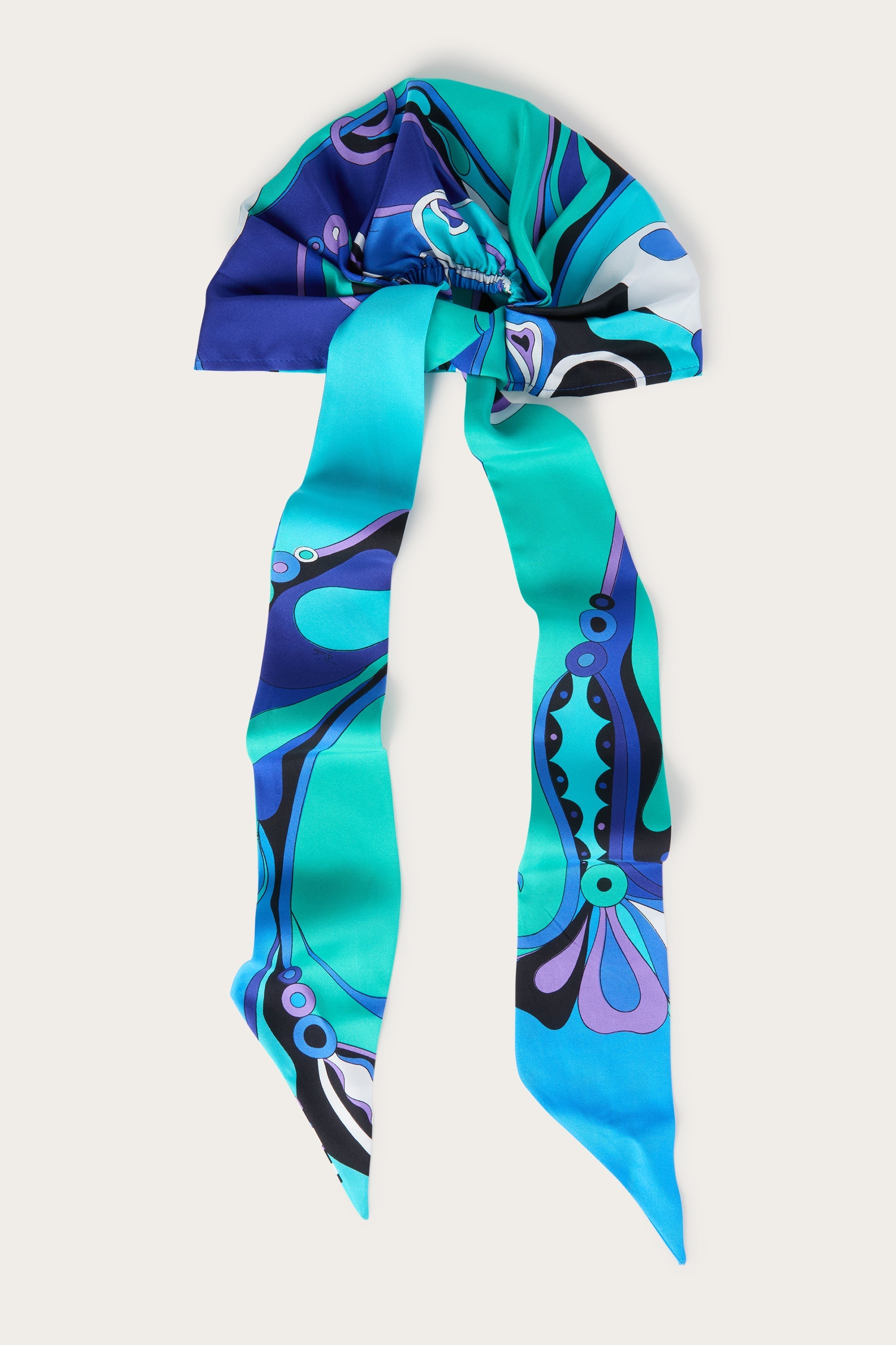 Orchidee Print Silk Bandana Hat
 WOMAN Pucci