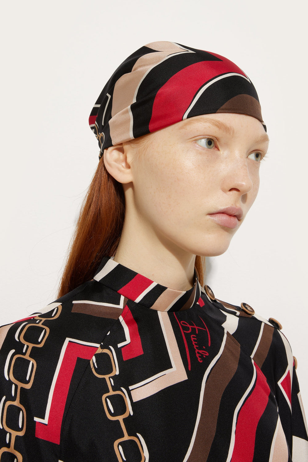Istrice Print Bandana Hat
 WOMAN Pucci