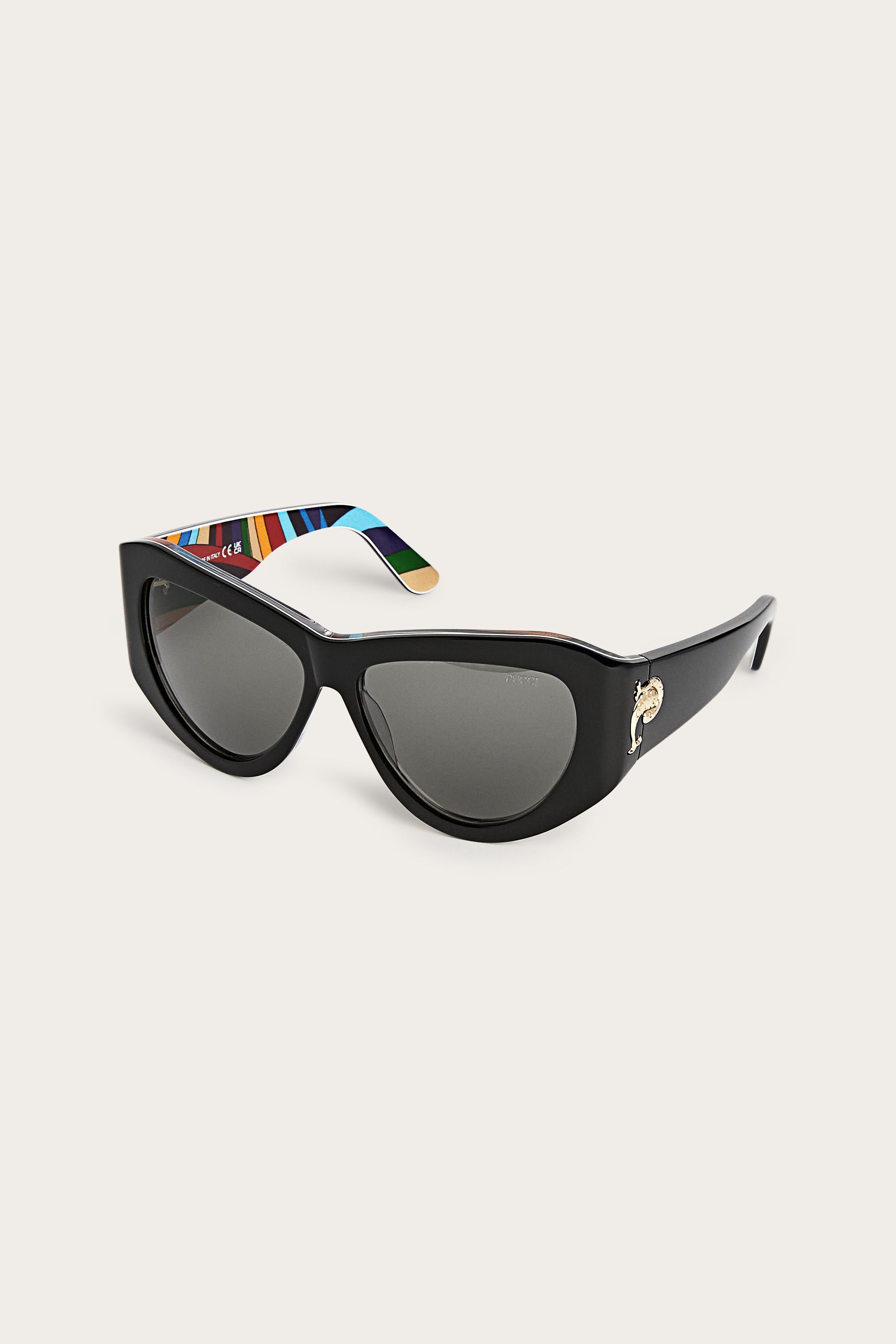 Cat-Eye Sunglasses with Inside Print
 WOMAN Pucci