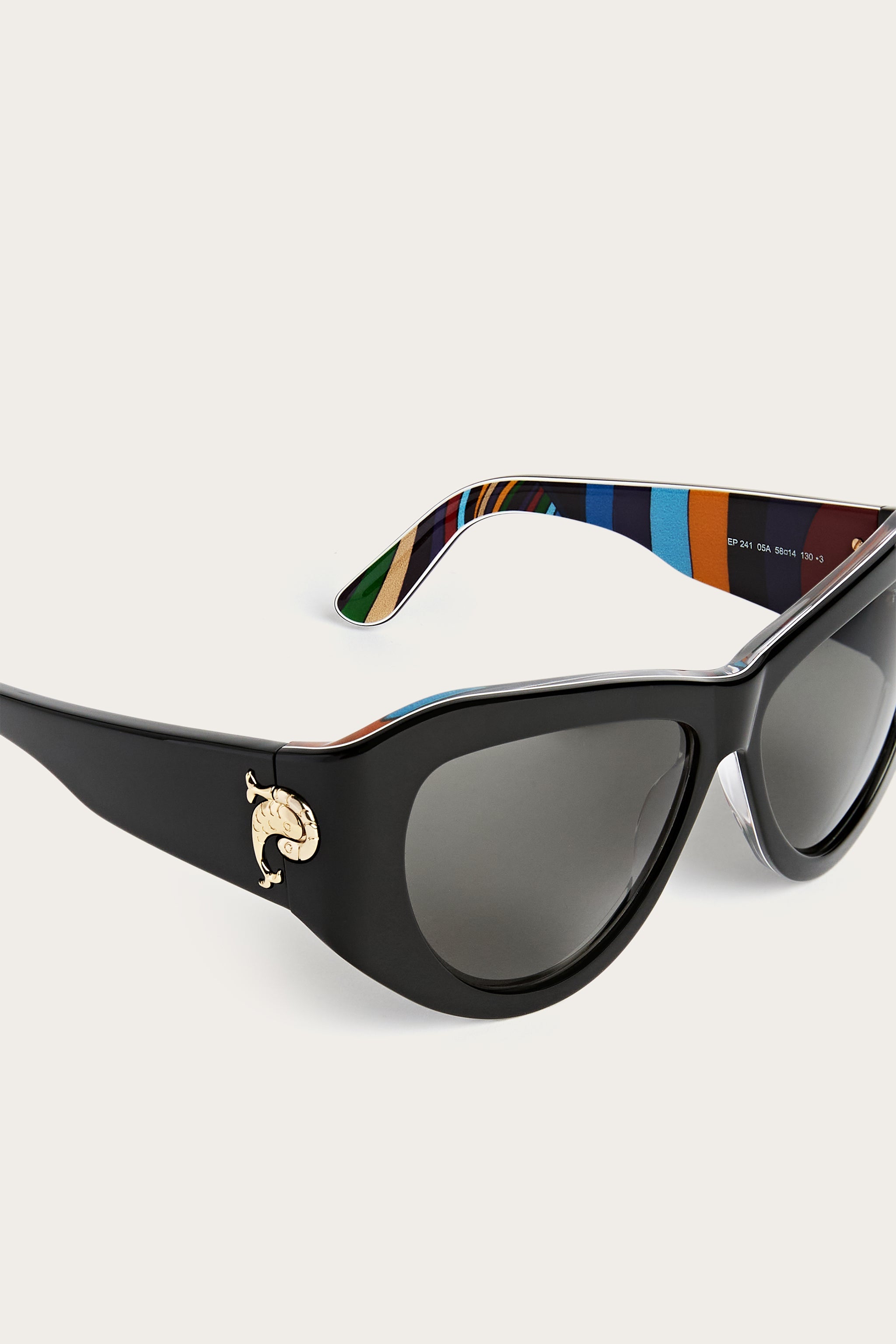Cat-Eye Sunglasses with Inside Print
 WOMAN Pucci