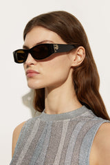 Oval Sunglasses with Printed Temples
 WOMAN Pucci