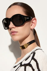 Oversized Sunglasses with Inside Print
 WOMAN Pucci