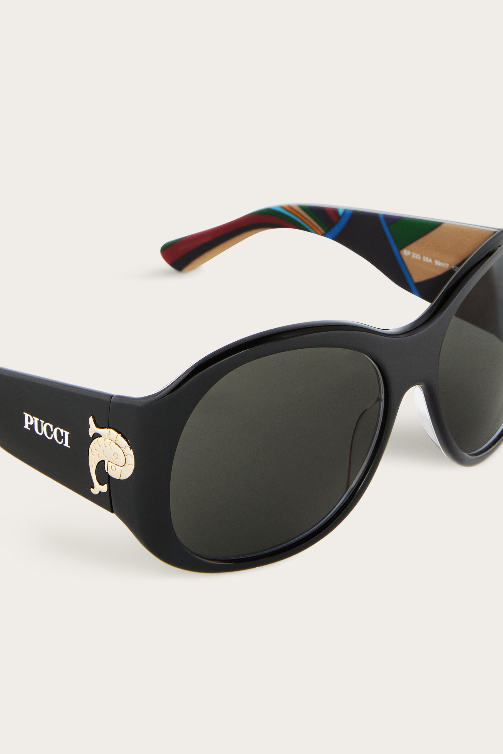 Oversized Sunglasses with Inside Print
 WOMAN Pucci