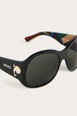 Oversized Sunglasses with Inside Print
 WOMAN Pucci