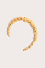 Horn Earring with Marmo Texture
 WOMAN Pucci