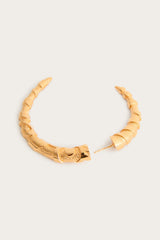 Horn Earring with Marmo Texture
 WOMAN Pucci