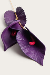 Leather Flowers Earring
 WOMAN Pucci