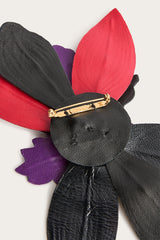 Leather Flower Brooch
 WOMAN Pucci