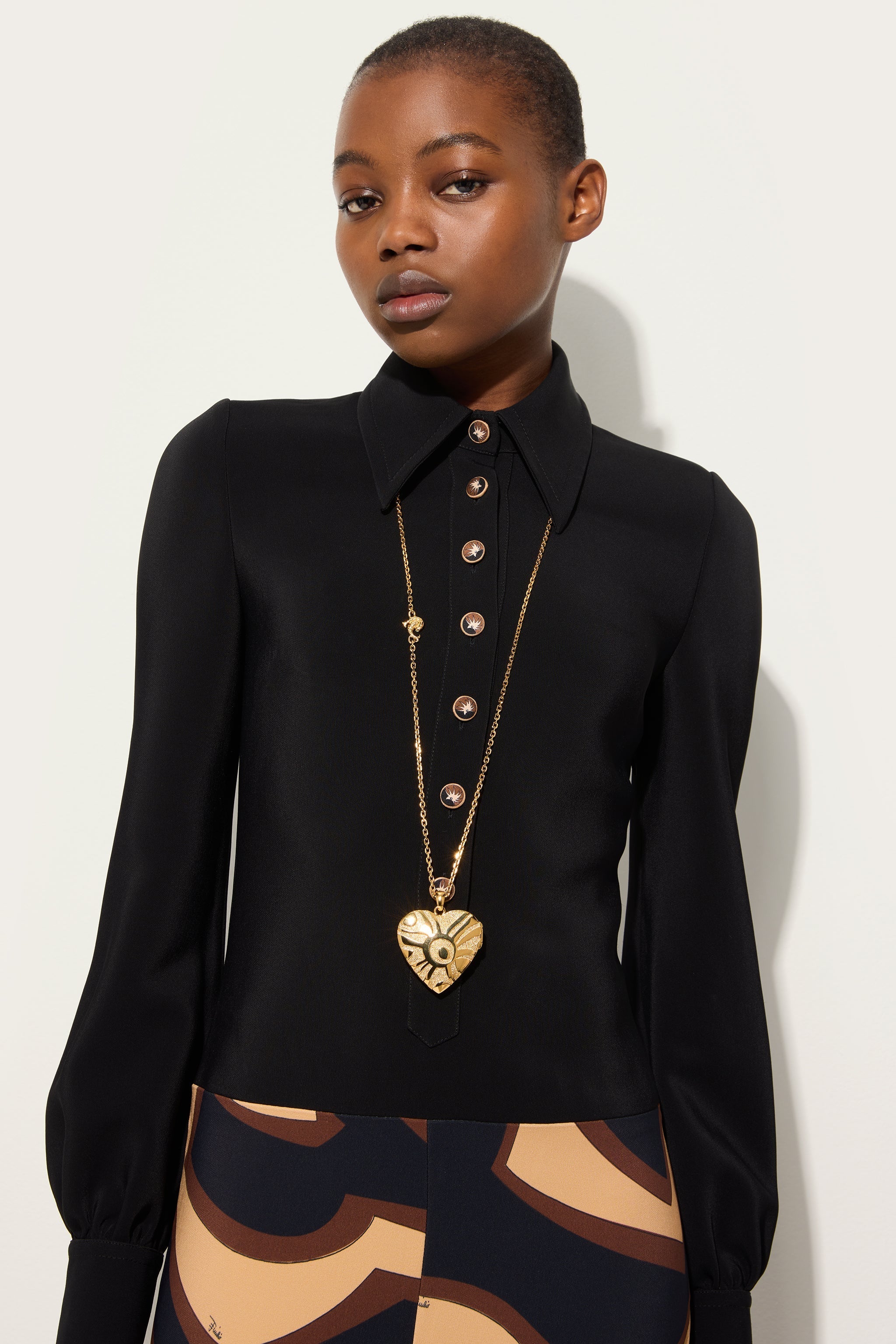 Heart Mirror Pendant Necklace
 WOMAN Pucci